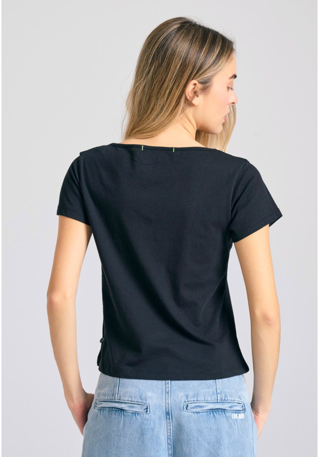 Women's V-neck cotton t-shirt