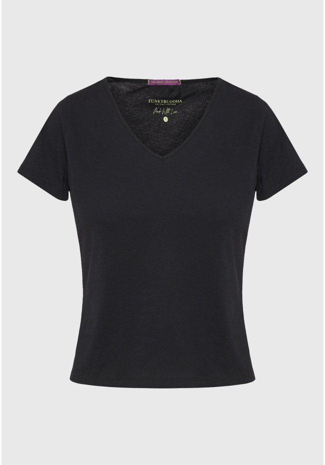 Women's V-neck cotton t-shirt