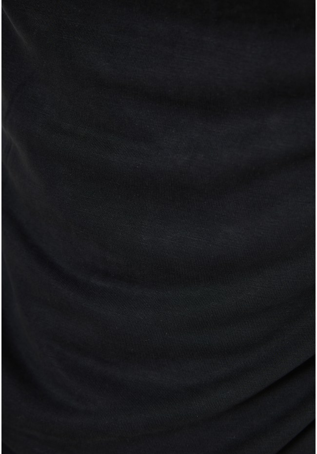 Ντραπέ αμάνικη μπλούζα με ανοιχτή πλάτη