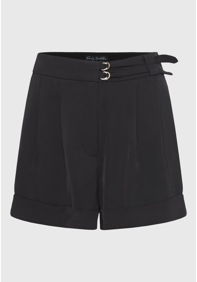 Loose fit σορτς με πιέτες στη μέση