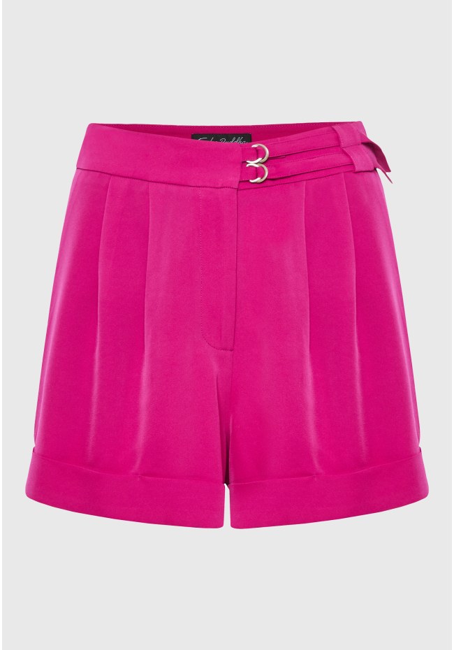 Loose fit σορτς με πιέτες στη μέση