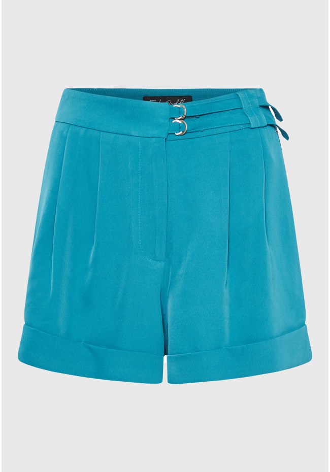 Loose fit σορτς με πιέτες στη μέση