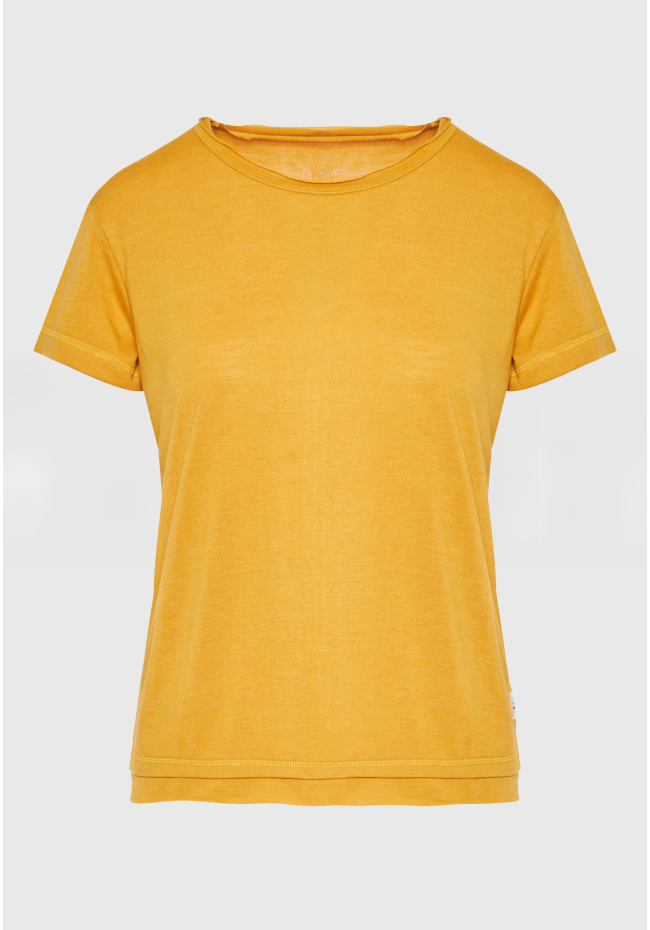 Γυναικείο μονόχρωμο t-shirt από βισκόζη