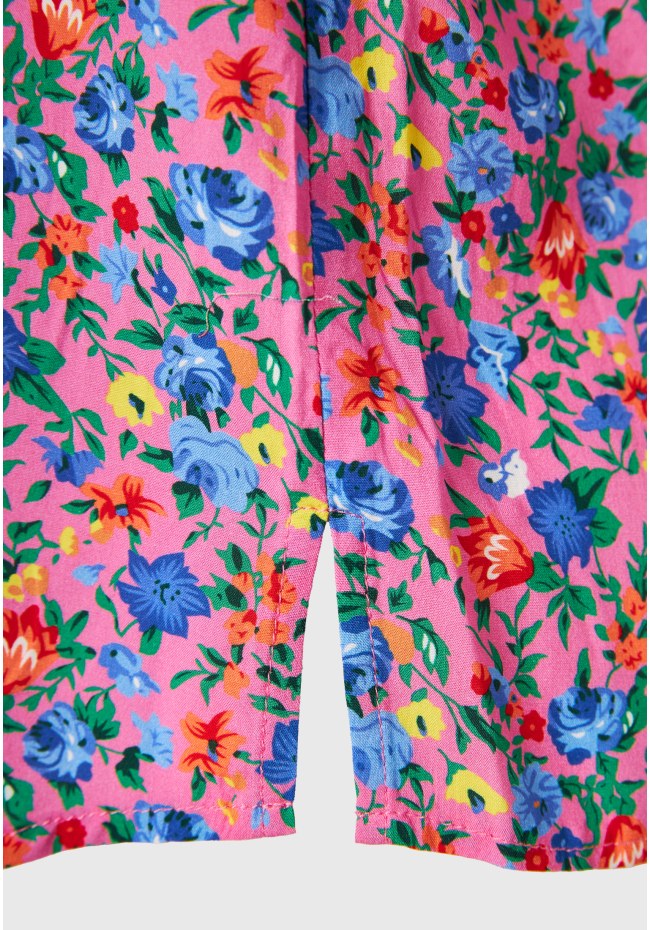 Γυναικείο φλοράλ αμάνικο πουκάμισο