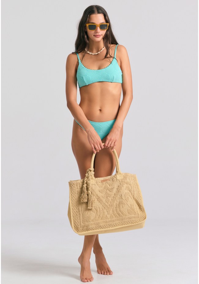 Μπικίνι σλιπ πετσετέ με pattern