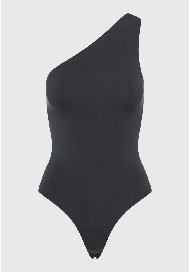 Off shoulder μονόχρωμο κορμάκι