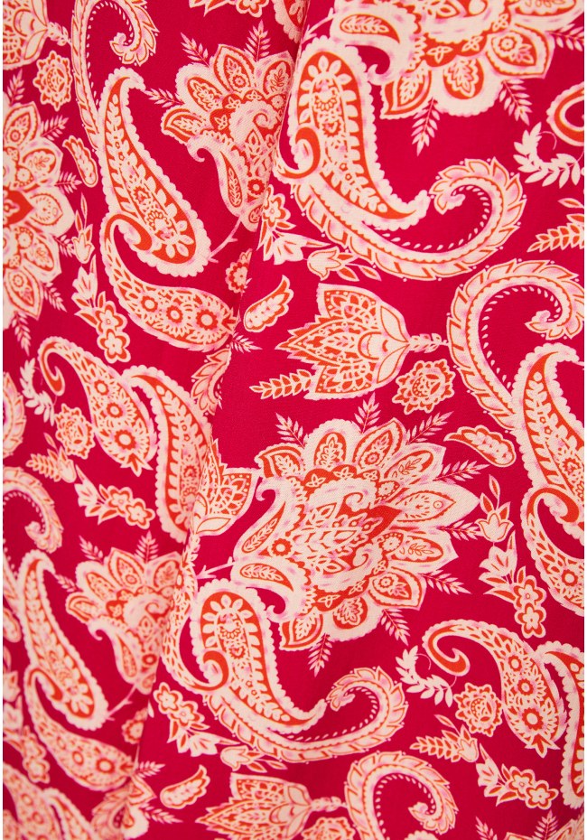 Wide leg εμπριμέ παντελόνα από βισκόζη