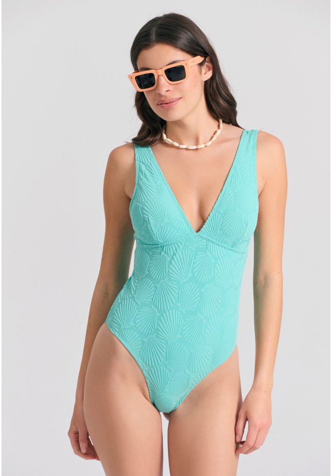 Ολόσωμο μαγιό πετσετέ με pattern