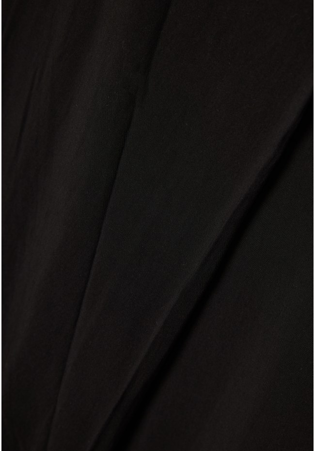 Lyocell blend παντελόνι με ασύμμετρο κούμπωμα