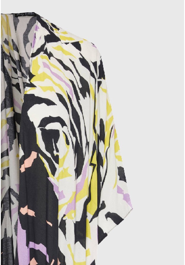 Γυναικείο κιμονό με abstract τύπωμα
