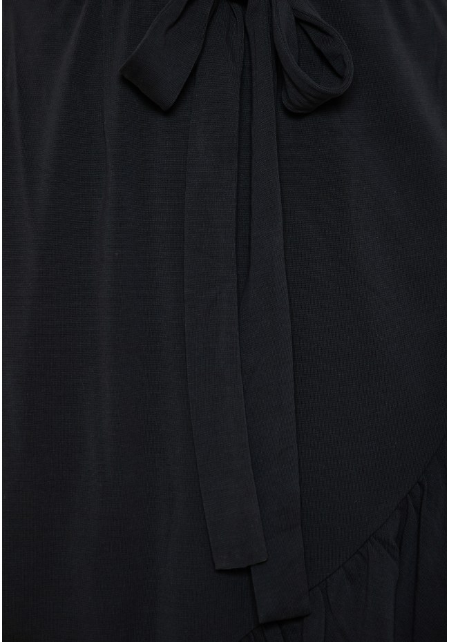 Mini κρουαζέ φόρεμα με βολάν