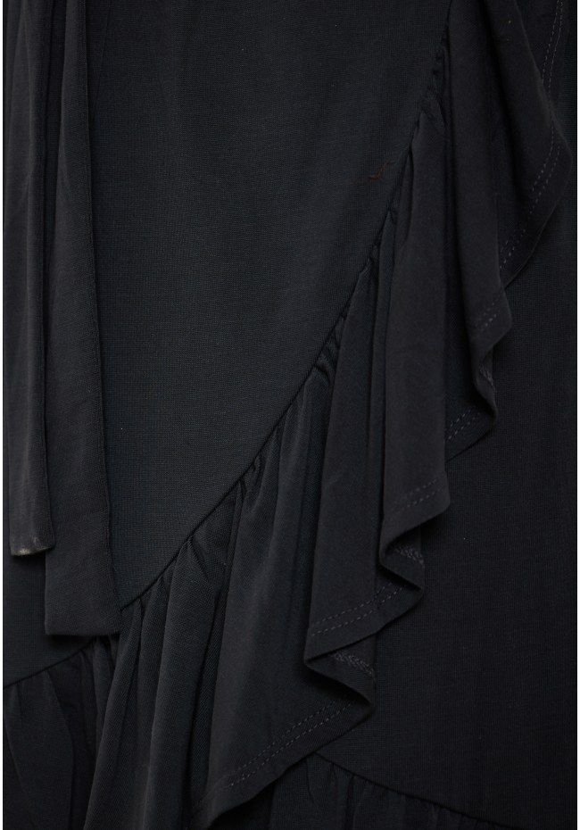 Mini κρουαζέ φόρεμα με βολάν