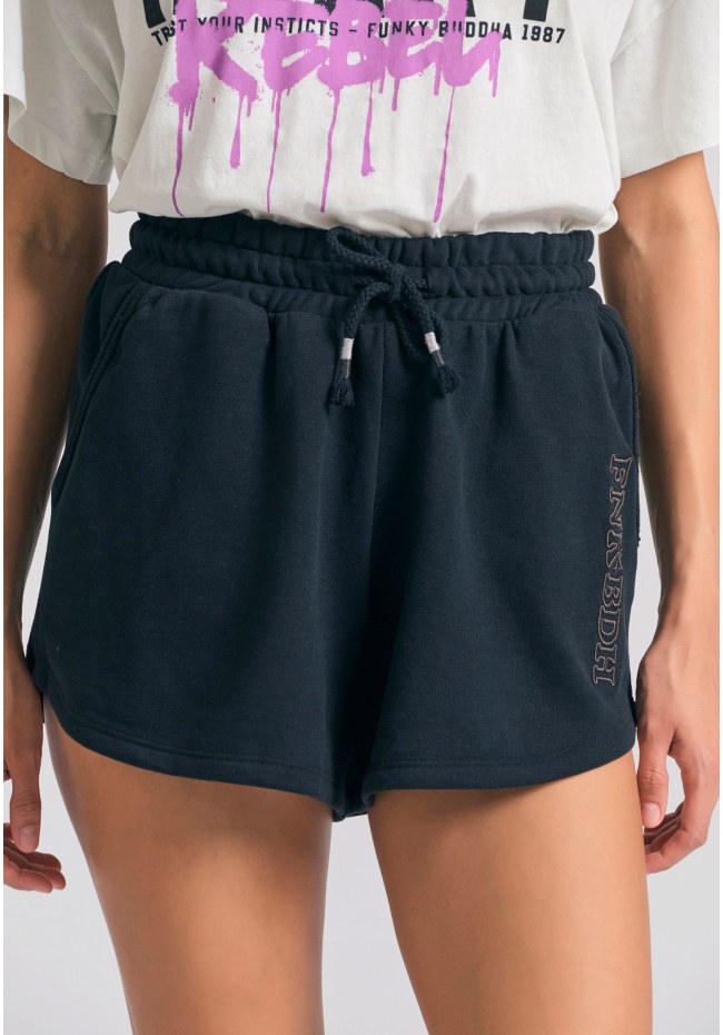 Loose fit αθλητικό σορτς με branded κέντημα