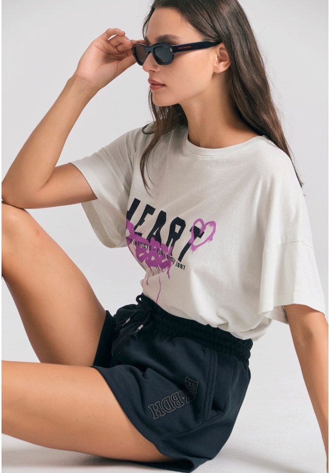 Loose fit αθλητικό σορτς με branded κέντημα