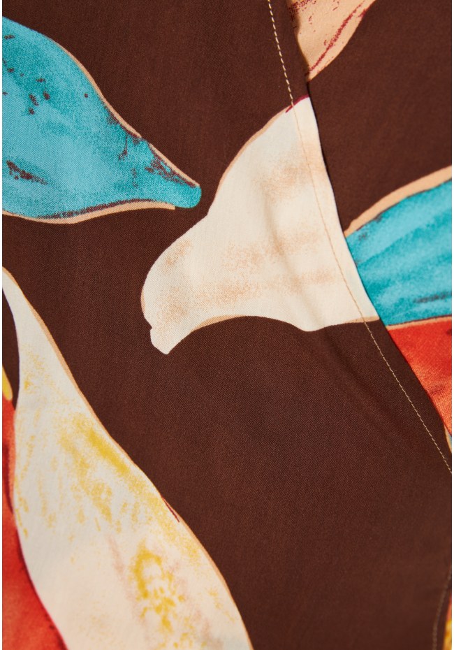 Εμπριμέ κρουαζέ τοπ σε ethnic look