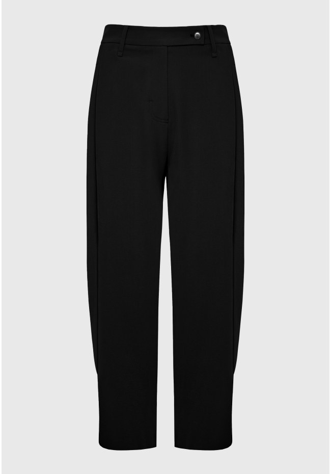 Loose fit παντελόνι με πιέτες στη μέση