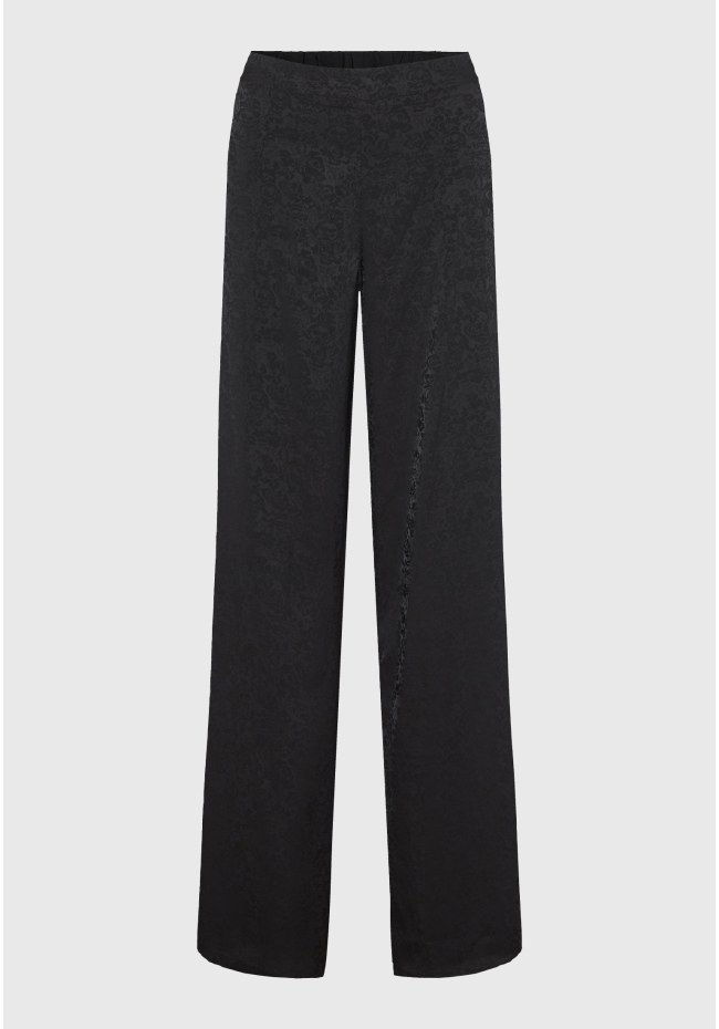 Wide leg παντελόνα σε ζακάρ ύφανση