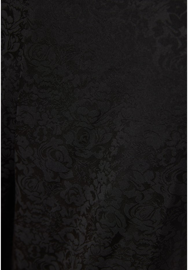 Wide leg παντελόνα σε ζακάρ ύφανση