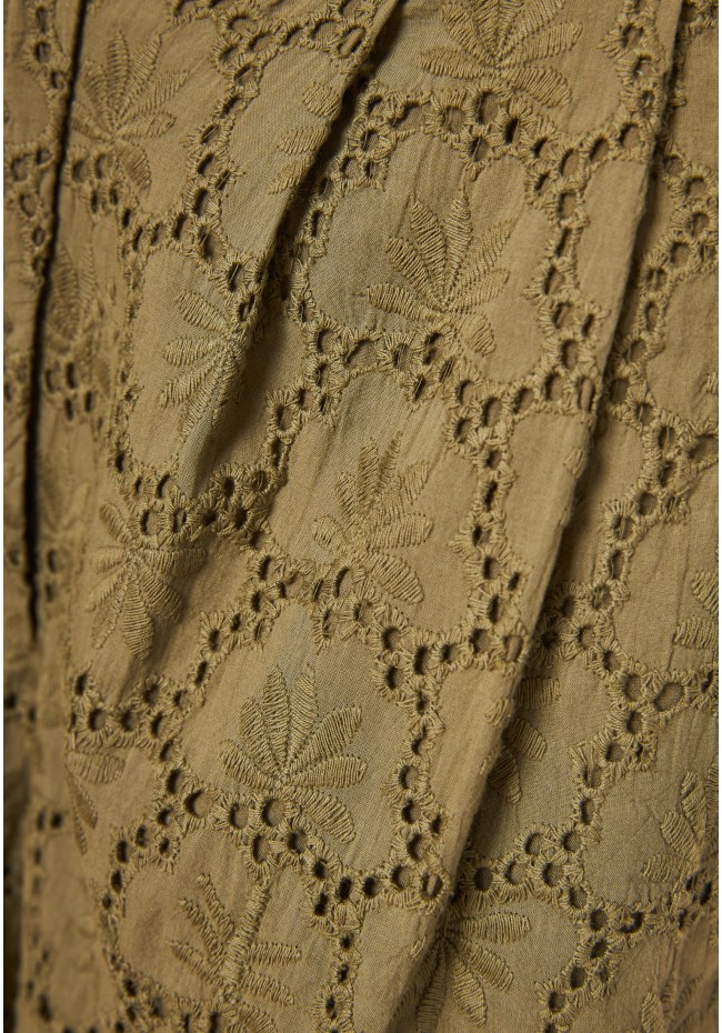 Γυναικεία embroidery βερμούδα με πιέτες