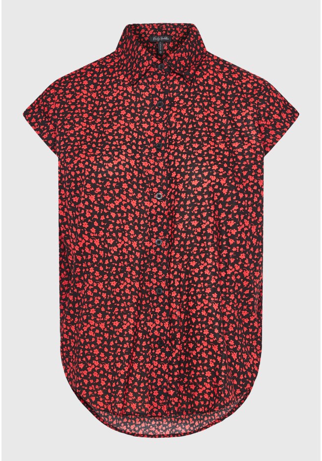 Γυναικείο loose fit φλοράλ πουκάμισο από βισκόζη