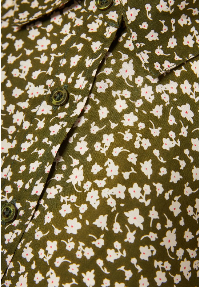Γυναικείο loose fit φλοράλ πουκάμισο από βισκόζη