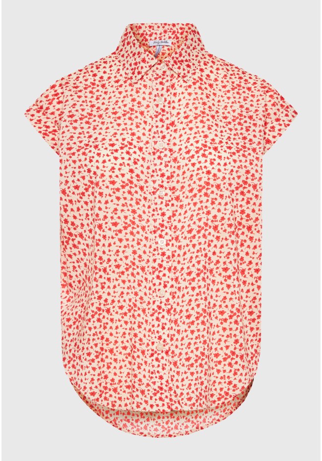 Γυναικείο loose fit φλοράλ πουκάμισο από βισκόζη