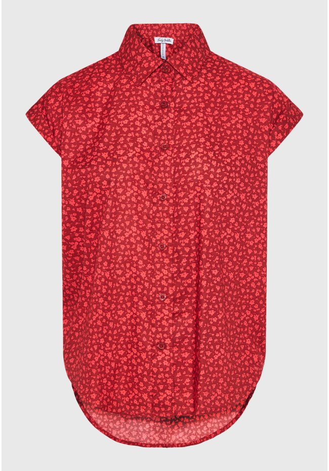 Γυναικείο loose fit φλοράλ πουκάμισο από βισκόζη