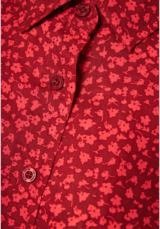 Γυναικείο loose fit φλοράλ πουκάμισο από βισκόζη