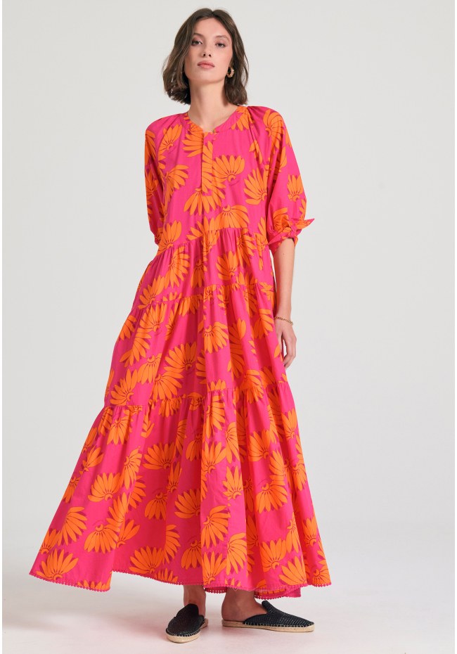 funky midi dress Funky Black Tie Dye High Slit Midi Dress, Sexy Festival Dress