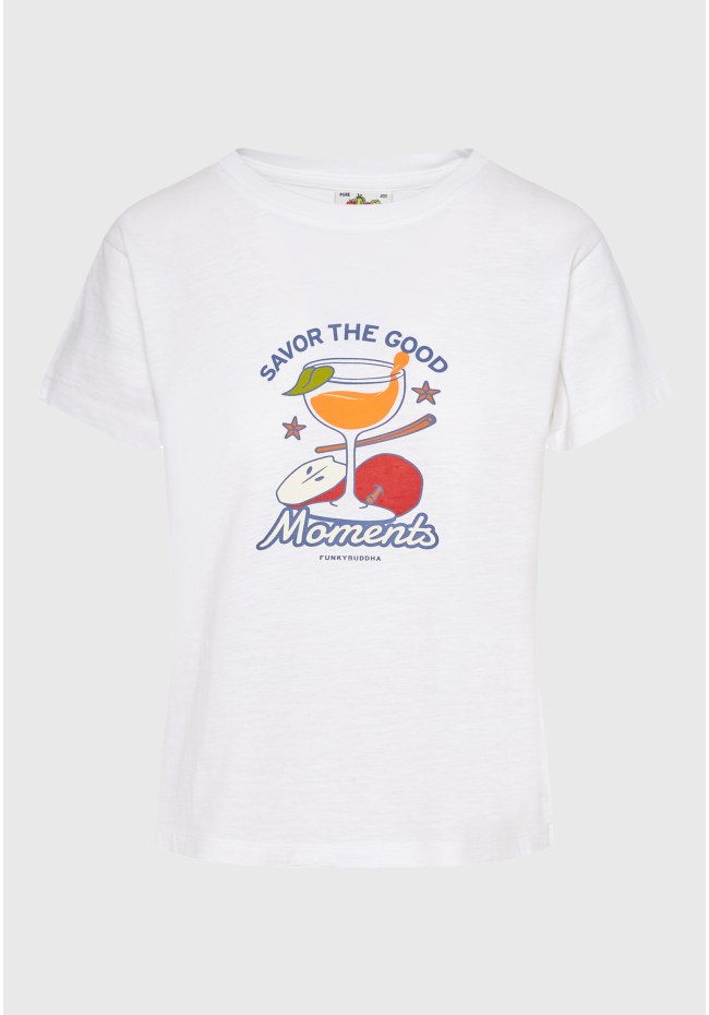 Women's t-shirt with graphic print on the chest