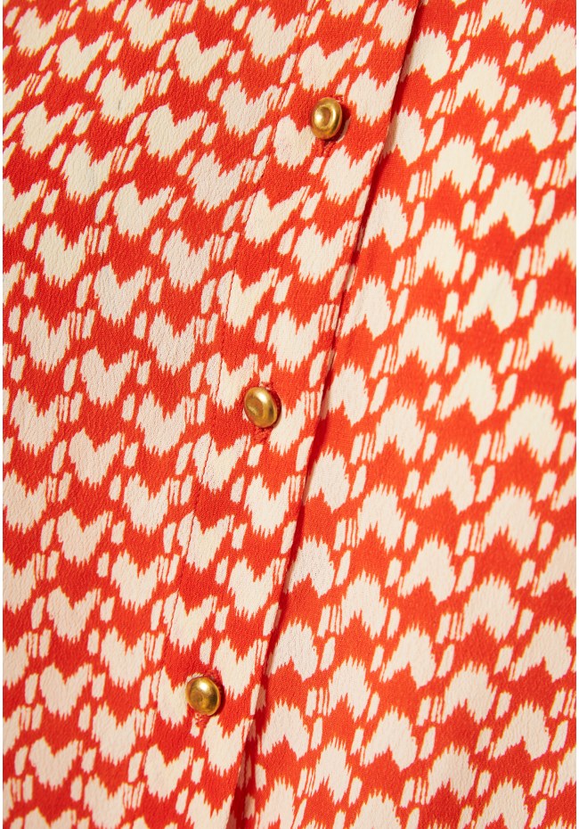 Γυναικείο πουκάμισο με all over τύπωμα