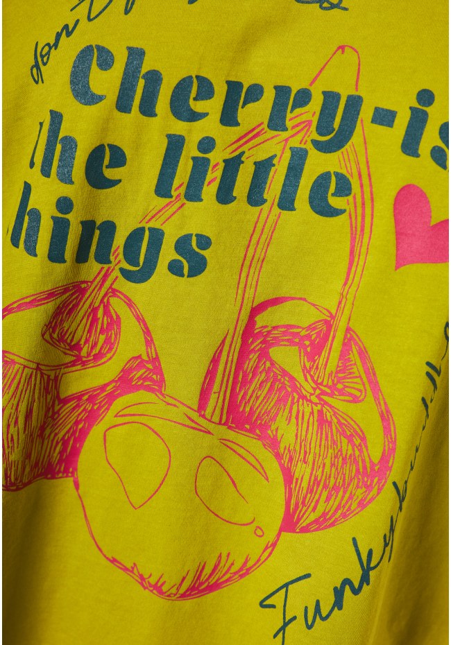 Oversized grament dyed t-shirt with photographic print