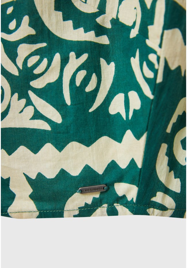 Cropped τοπ με all over τύπωμα σε ethnic look