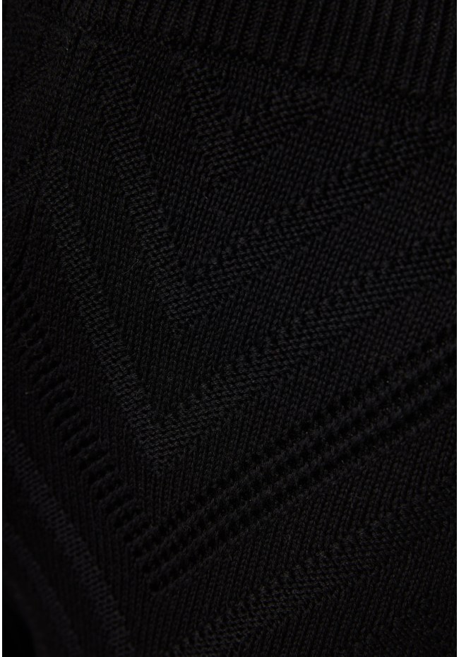 Γυναικείο πλεκτό παντελόνι με ζακάρ pattern