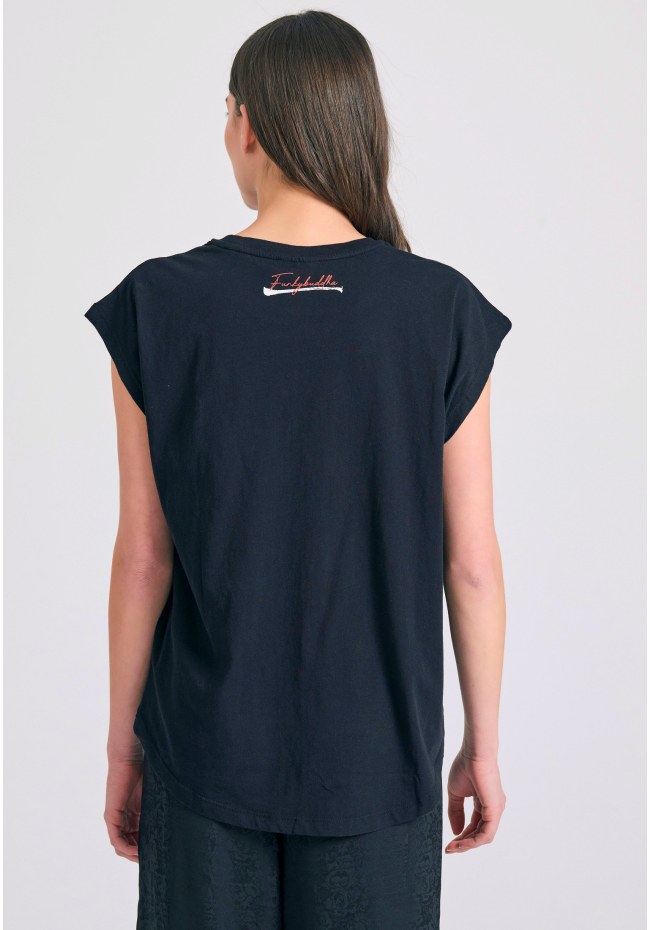 Γυναικείο t-shirt με face photographic τύπωμα