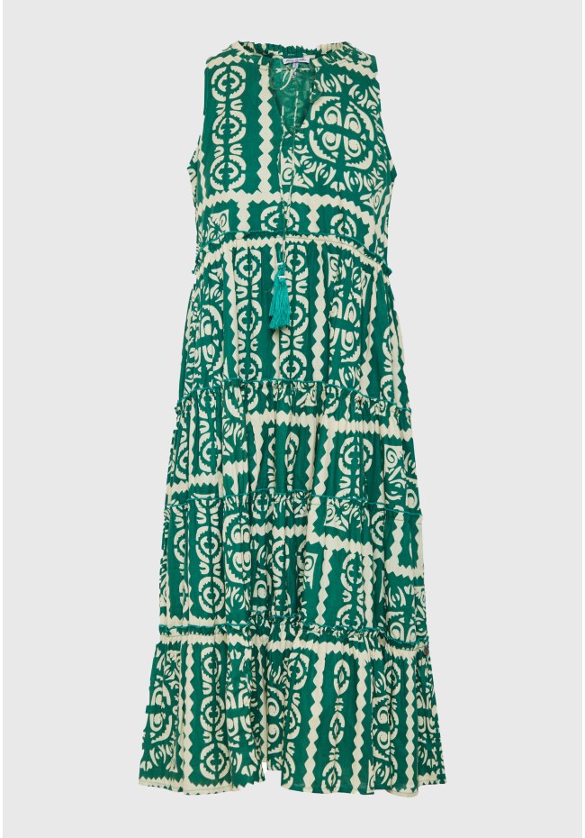 Εμπριμέ μάξι φόρεμα σε ethnic look