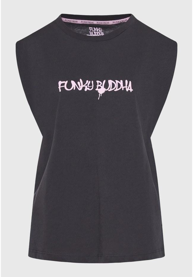 Γυναικείο t-shirt με text artwork τύπωμα στην πλάτη