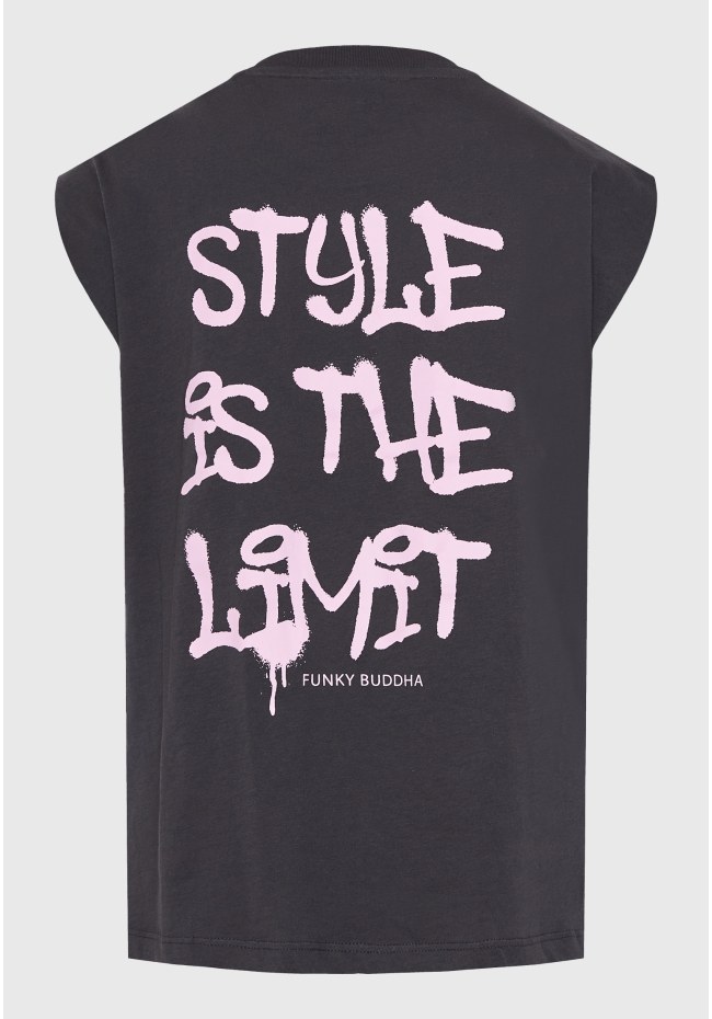 Γυναικείο t-shirt με text artwork τύπωμα στην πλάτη