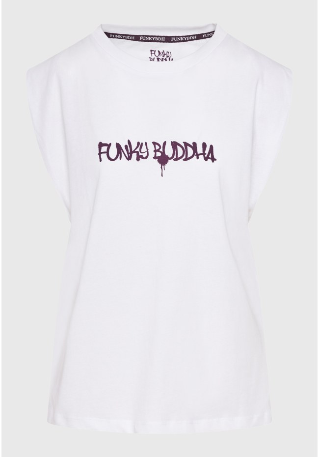 Γυναικείο t-shirt με text artwork τύπωμα στην πλάτη