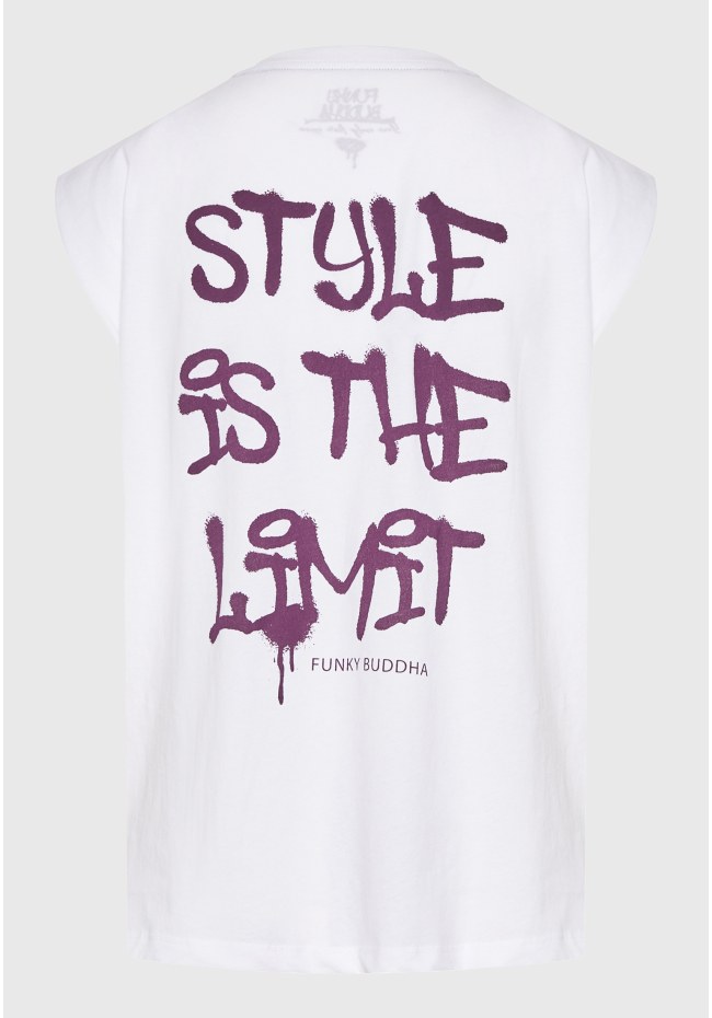 Γυναικείο t-shirt με text artwork τύπωμα στην πλάτη