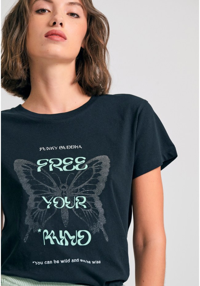 Γυναικείο t-shirt με φωτογραφικό τύπωμα