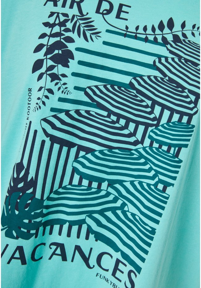 Γυναικείο loose fit t-shirt με vintage τύπωμα