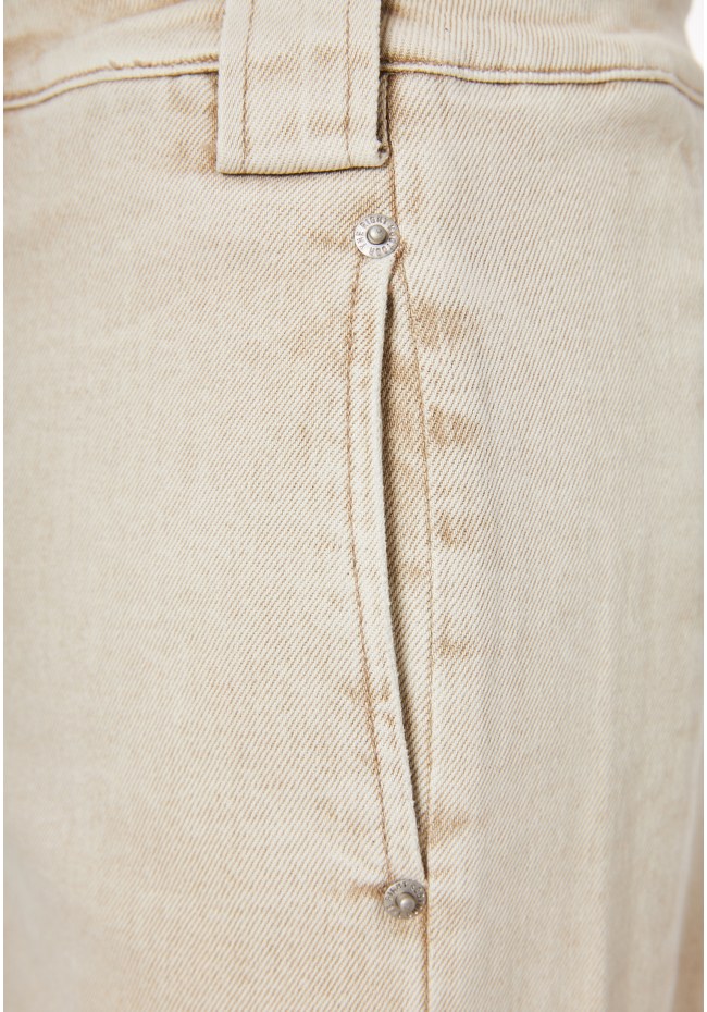 Γυναικείο wide leg garment dyed τζιν παντελόνι