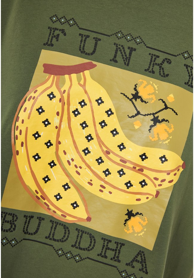 Women's loose fit organic cotton chest printed t-shirt
