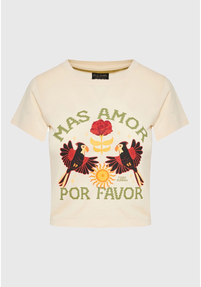 Garment dyed t-shirt με exotic τύπωμα