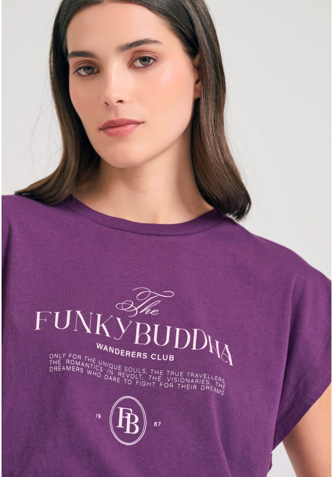 T-shirt με Funky Buddha τύπωμα στο στήθος