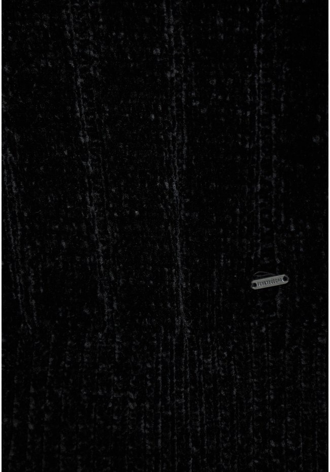 Women's knitted sweater with ribbed finish