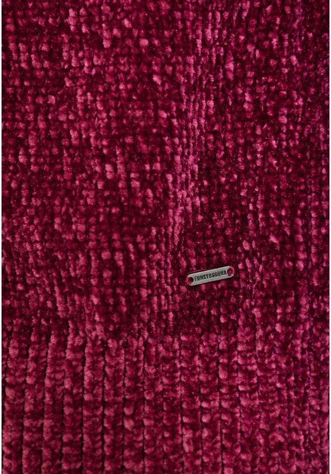 Knitted chenille cardigan