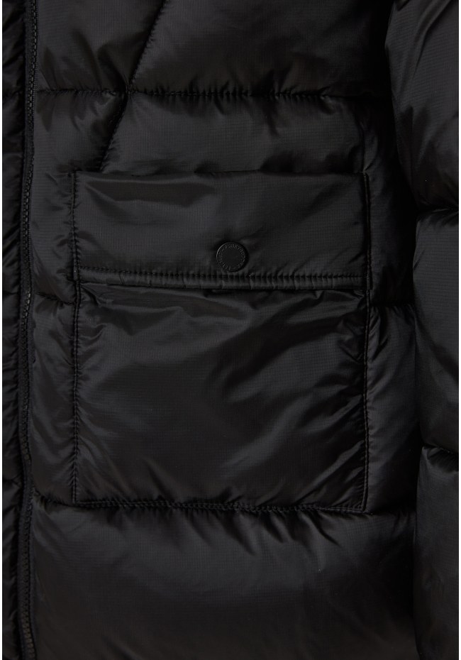 Regular fit μακρύ puffer μπουφάν με κουκούλα