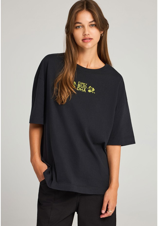 Οversized t-shirt με τύπωμα “Respect Nature”